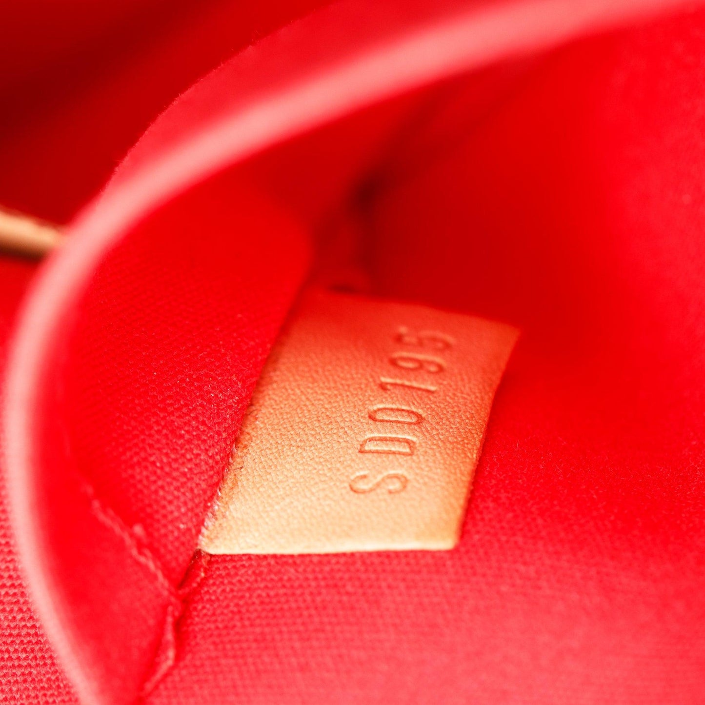 Louis Vuitton Red Monogram Vernis Leather Alma BB