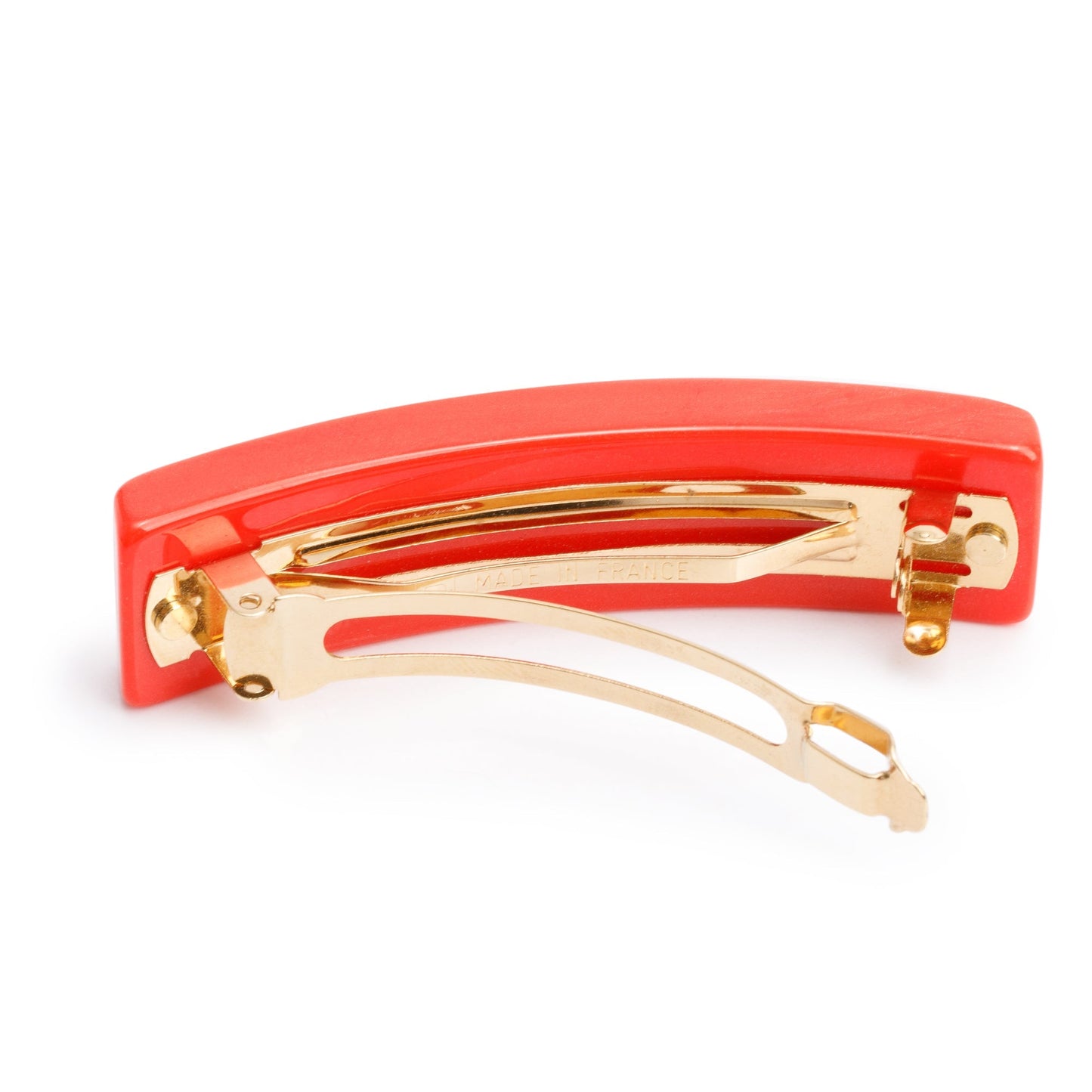 Louis Vuitton Red Resin Stud Embellished Nanogram Single Hair Clip