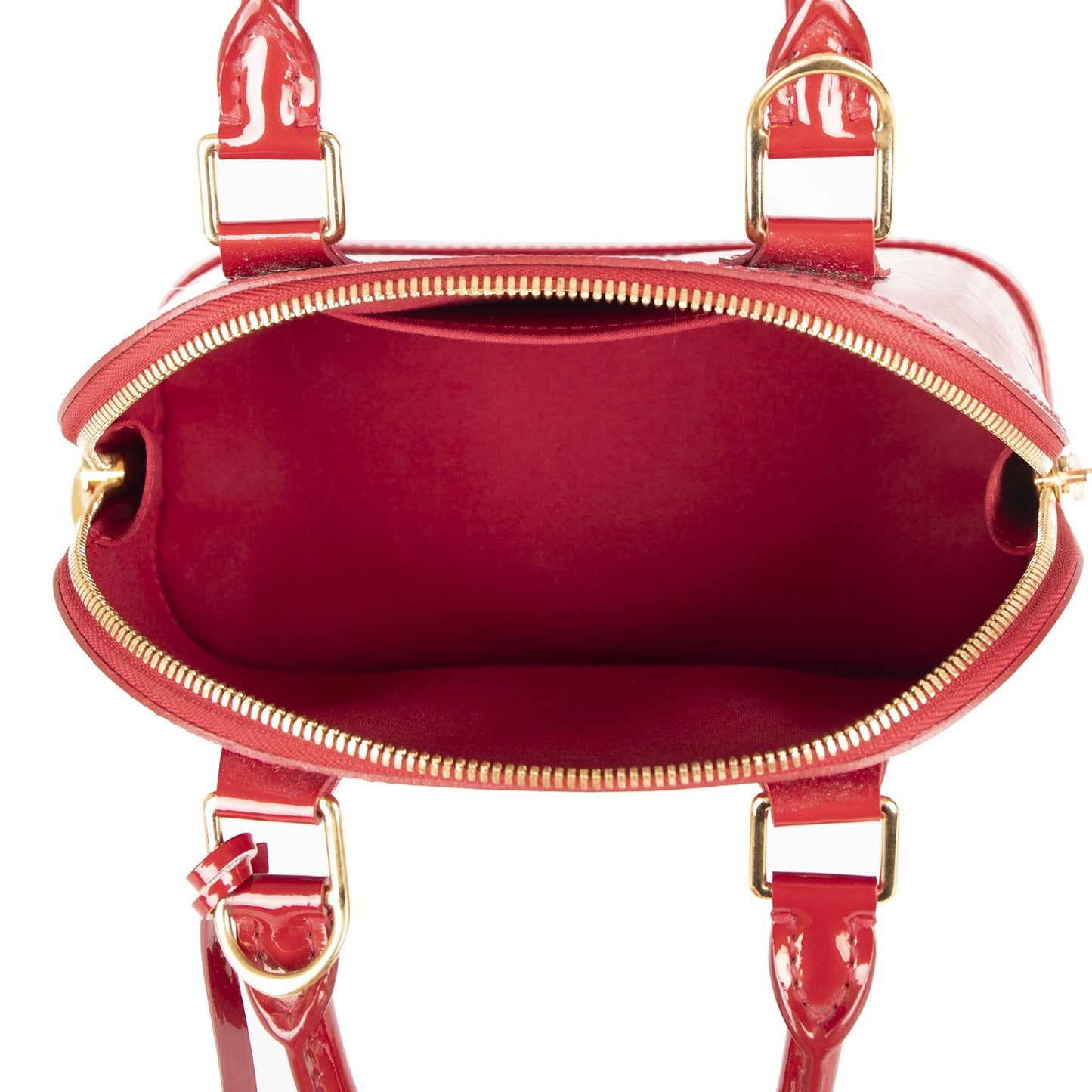 Louis Vuitton Red Vernis Alma BB
