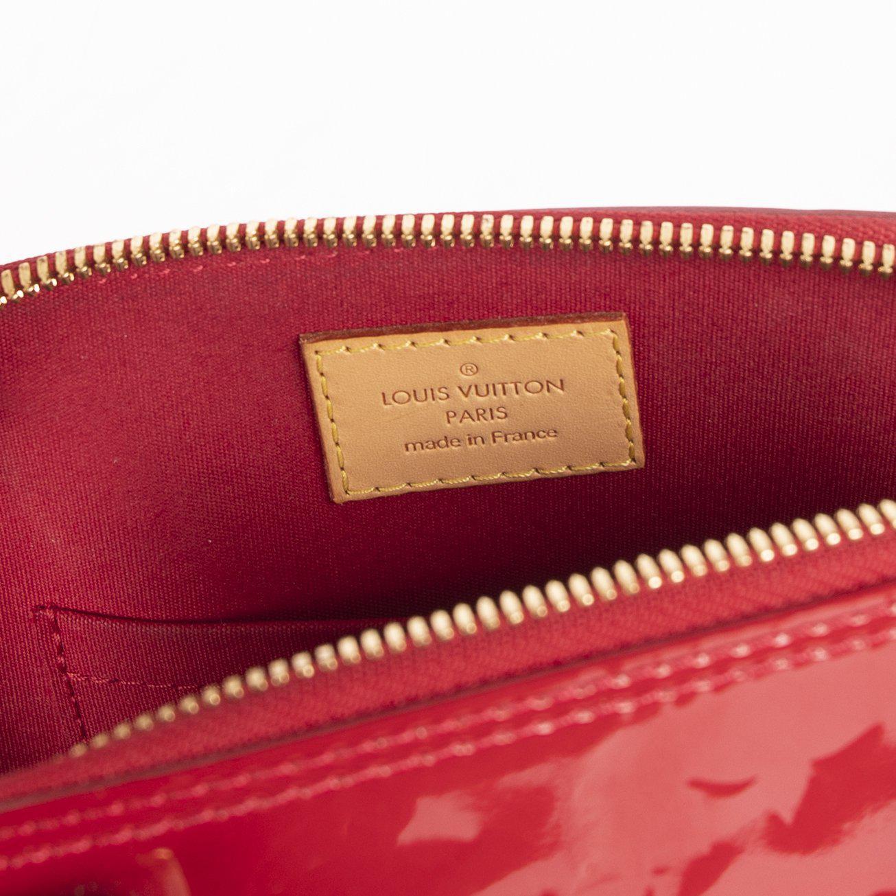 Louis Vuitton Red Vernis Alma BB