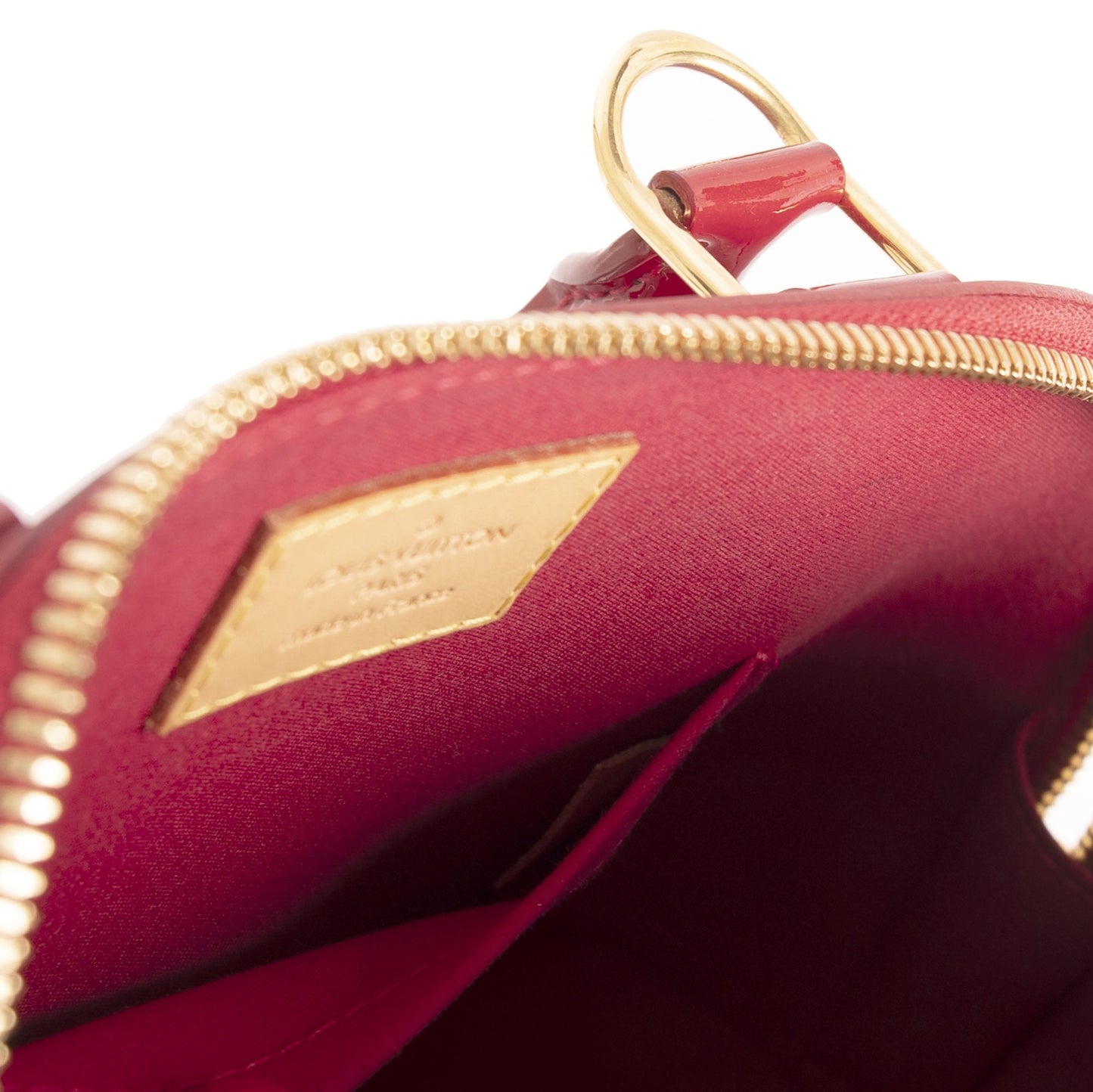 Louis Vuitton Red Vernis Alma BB