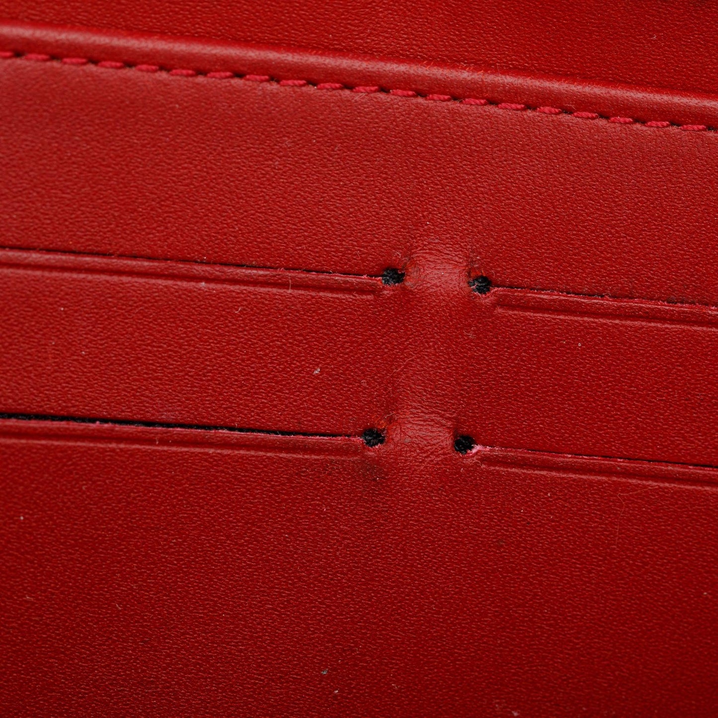 Louis Vuitton Red Vernis Leather Zippy Wallet