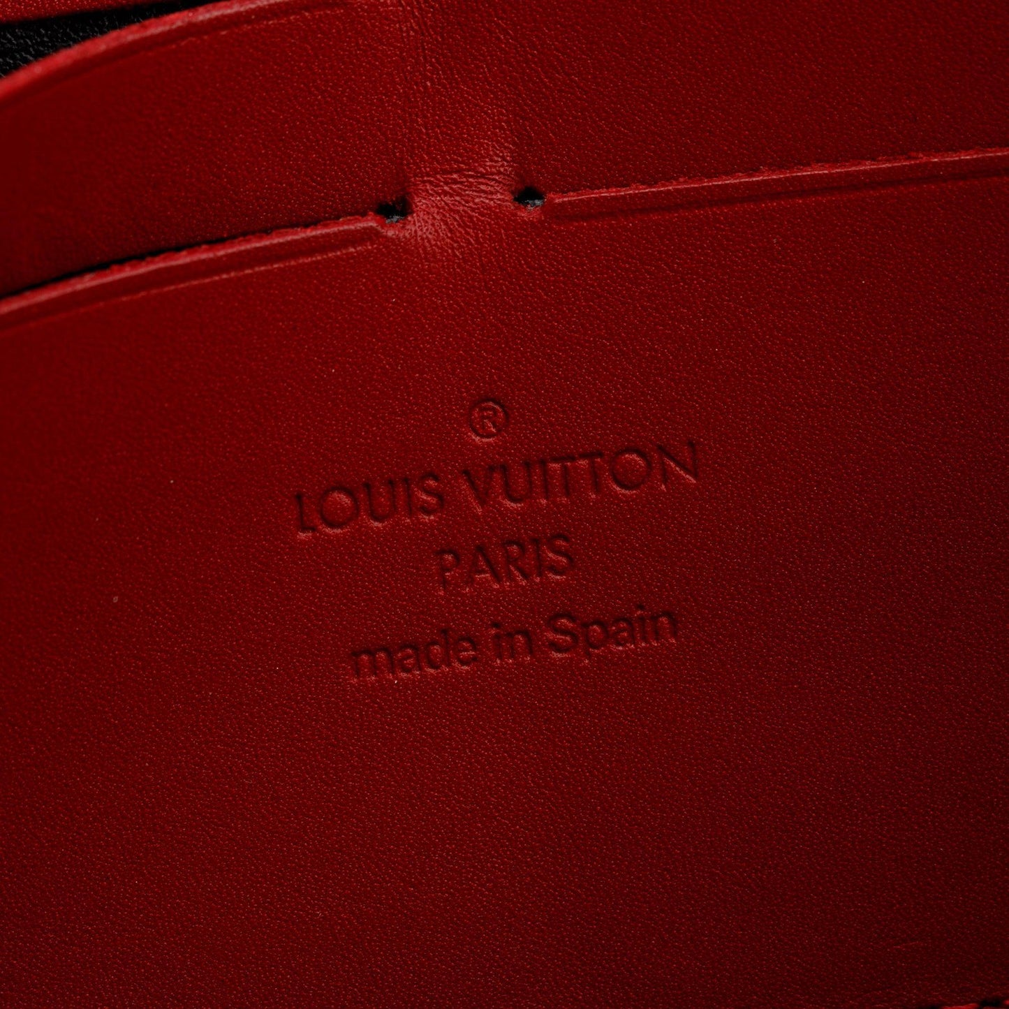 Louis Vuitton Red Vernis Leather Zippy Wallet