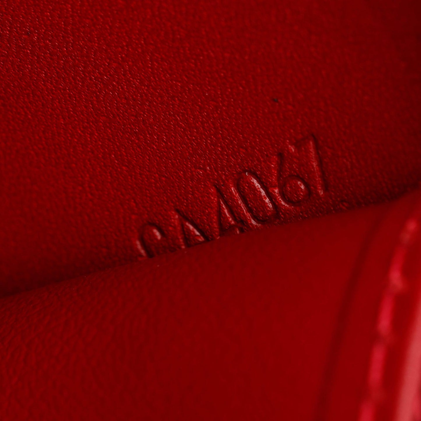 Louis Vuitton Red Vernis Leather Zippy Wallet