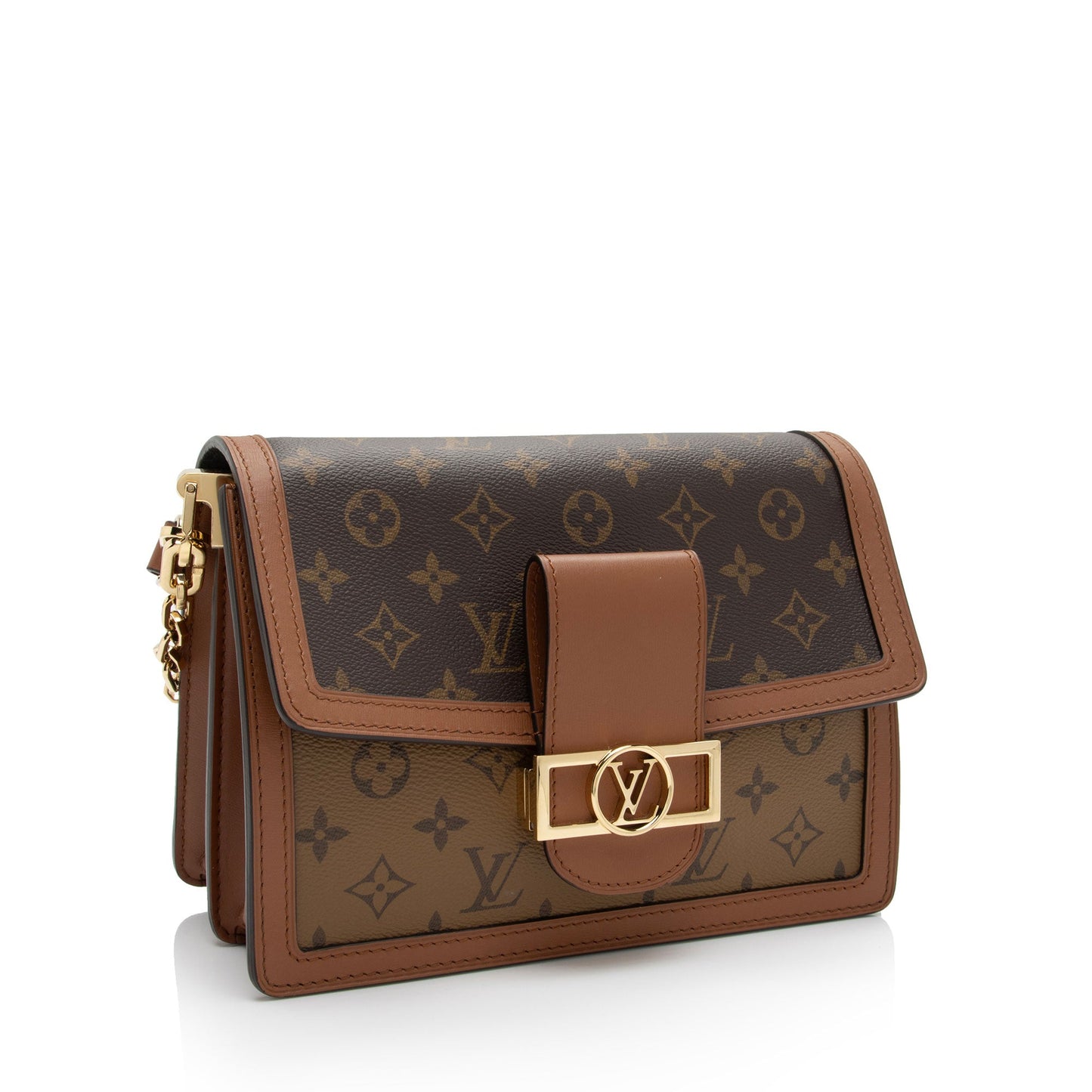 Louis Vuitton Reverse Monogram Dauphine MM Shoulder Bag (SHF-ioa83y)