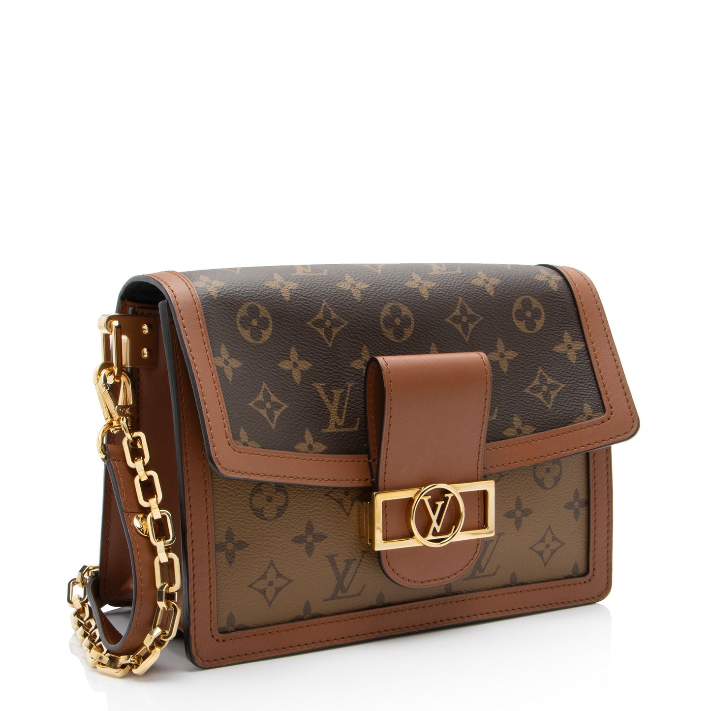 Louis Vuitton Reverse Monogram Dauphine MM Shoulder Bag - FINAL SALE (SHF-qc8Mo6)
