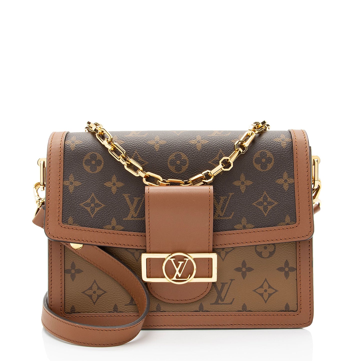 Louis Vuitton Reverse Monogram Dauphine MM Shoulder Bag