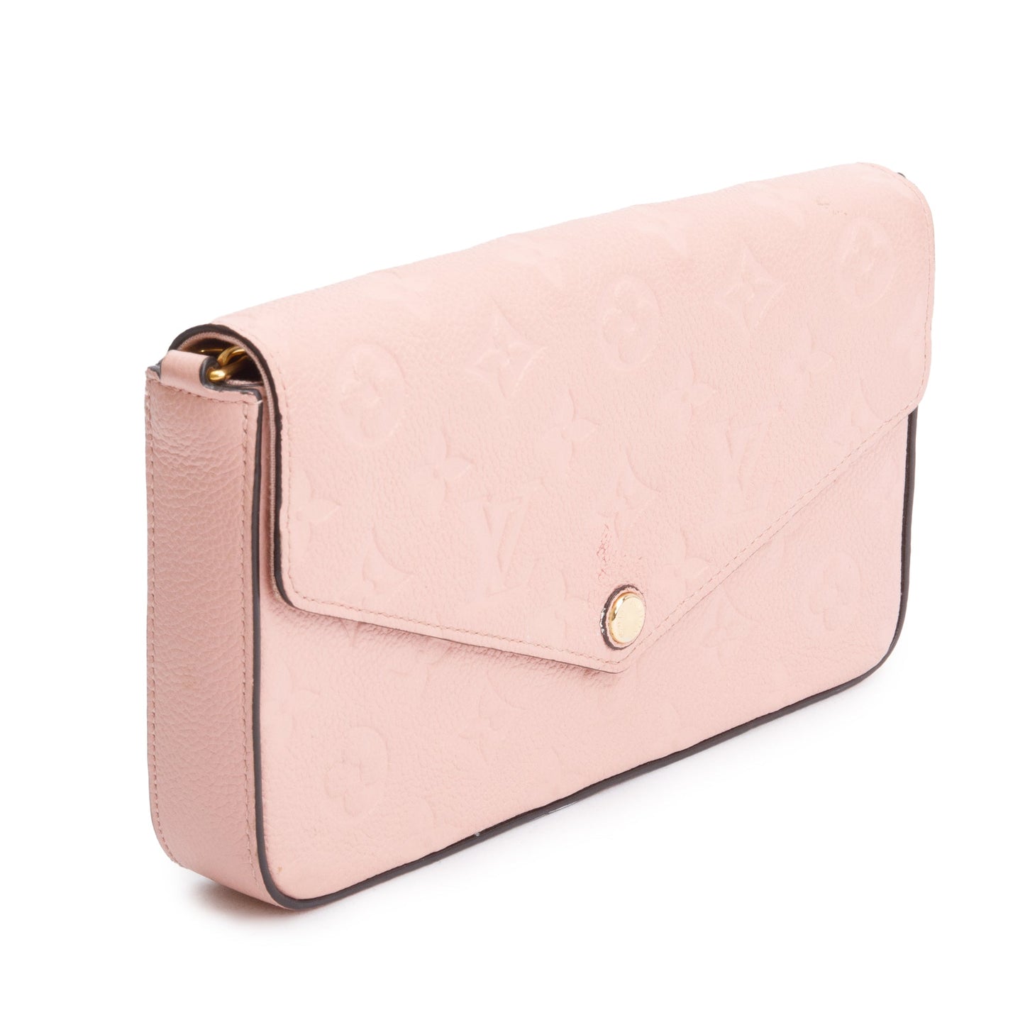 Louis Vuitton Rose Poudre Monogram Empreinte Leather Felicie Pochette