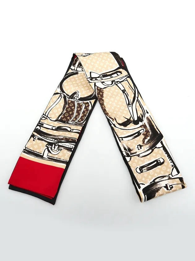 LOUIS VUITTON SILK TRUNKS BANDEAU SCARF