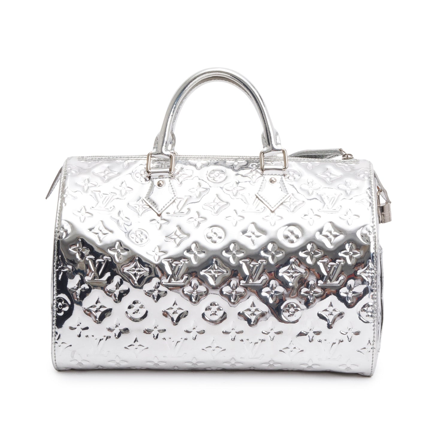 Louis Vuitton Silver Monogram Miroir Speedy 30