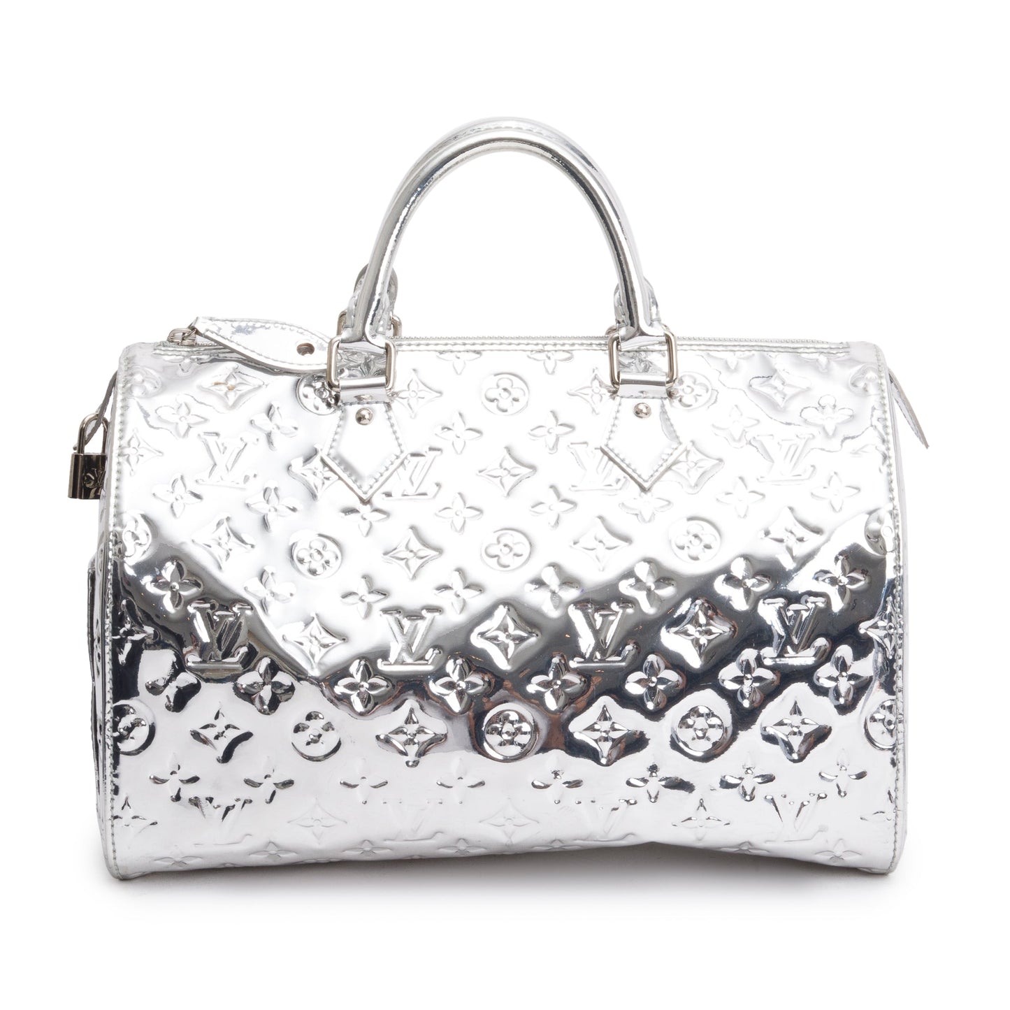 Louis Vuitton Silver Monogram Miroir Speedy 30