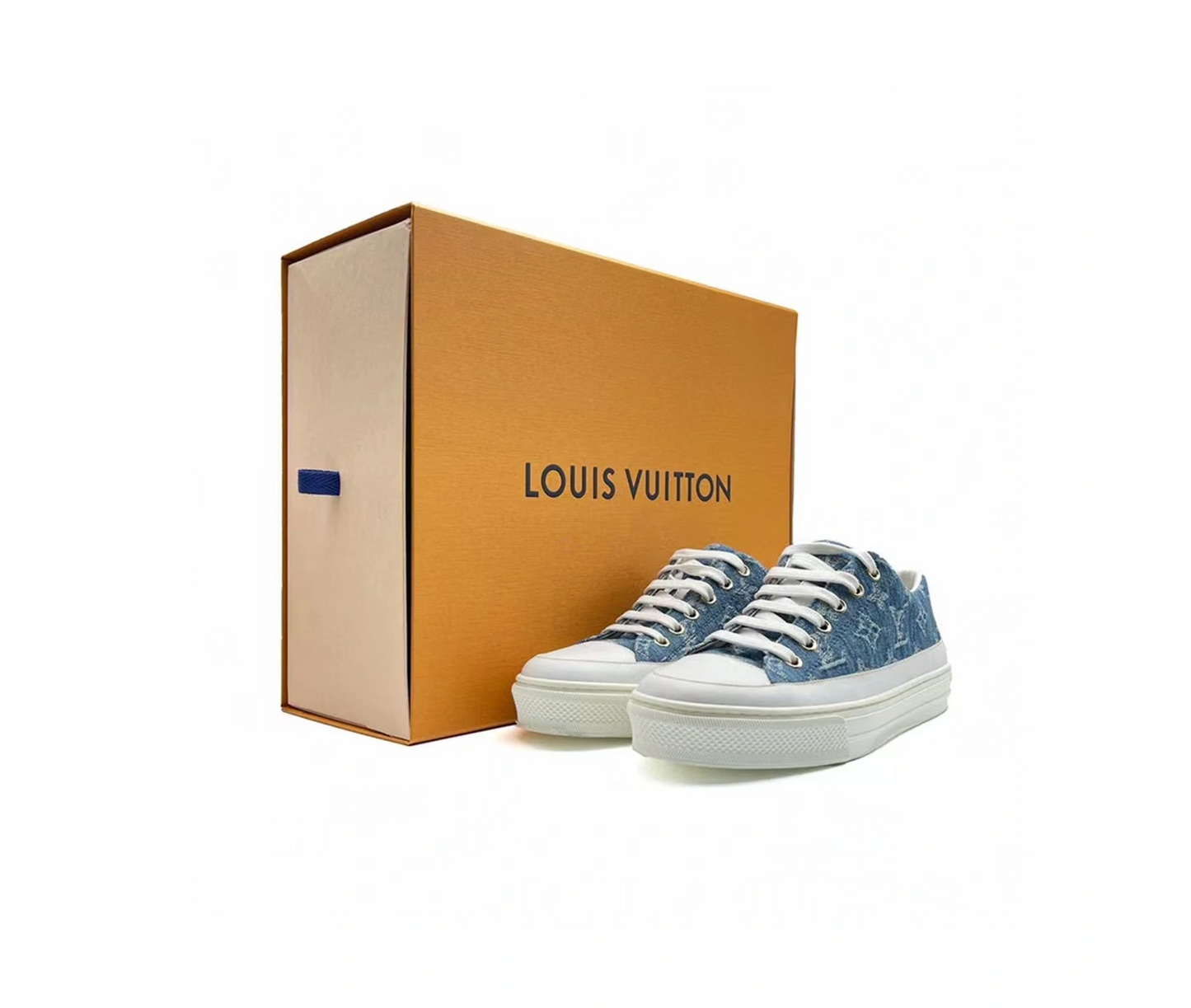 LOUIS VUITTON MONOGRAM DENIM LOW TOP SNEAKERS