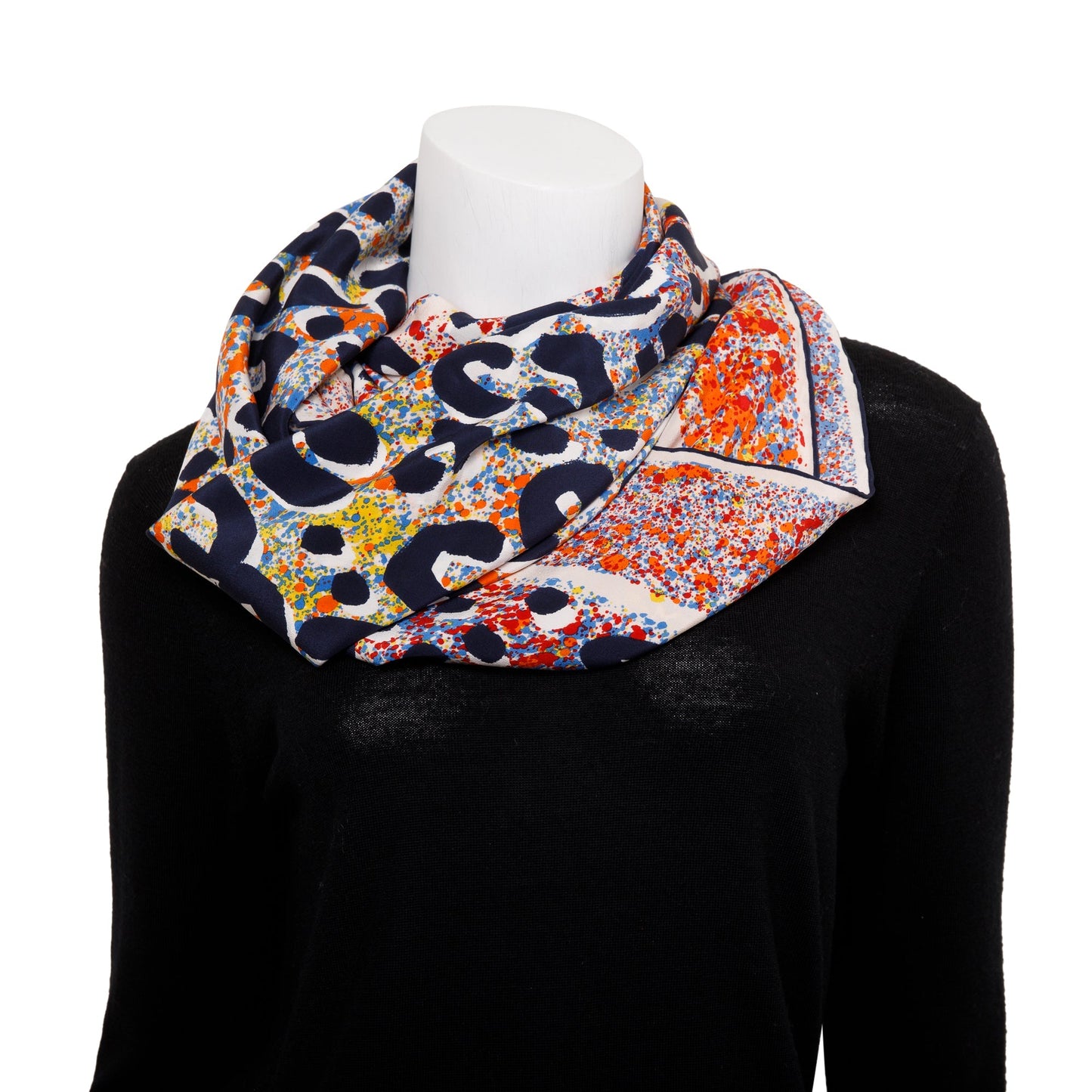 Louis Vuitton Stephen Sprouse Multcolor Leopard Print Cashmere Silk Scarf