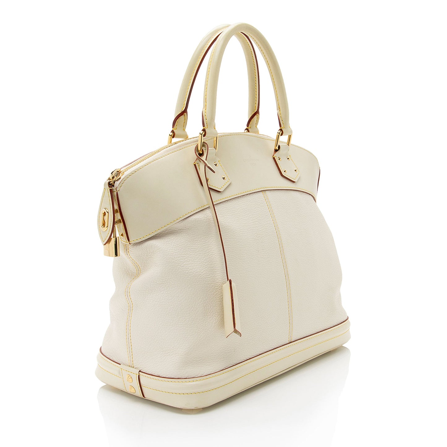 Louis Vuitton Suhali Leather Lockit MM Satchel