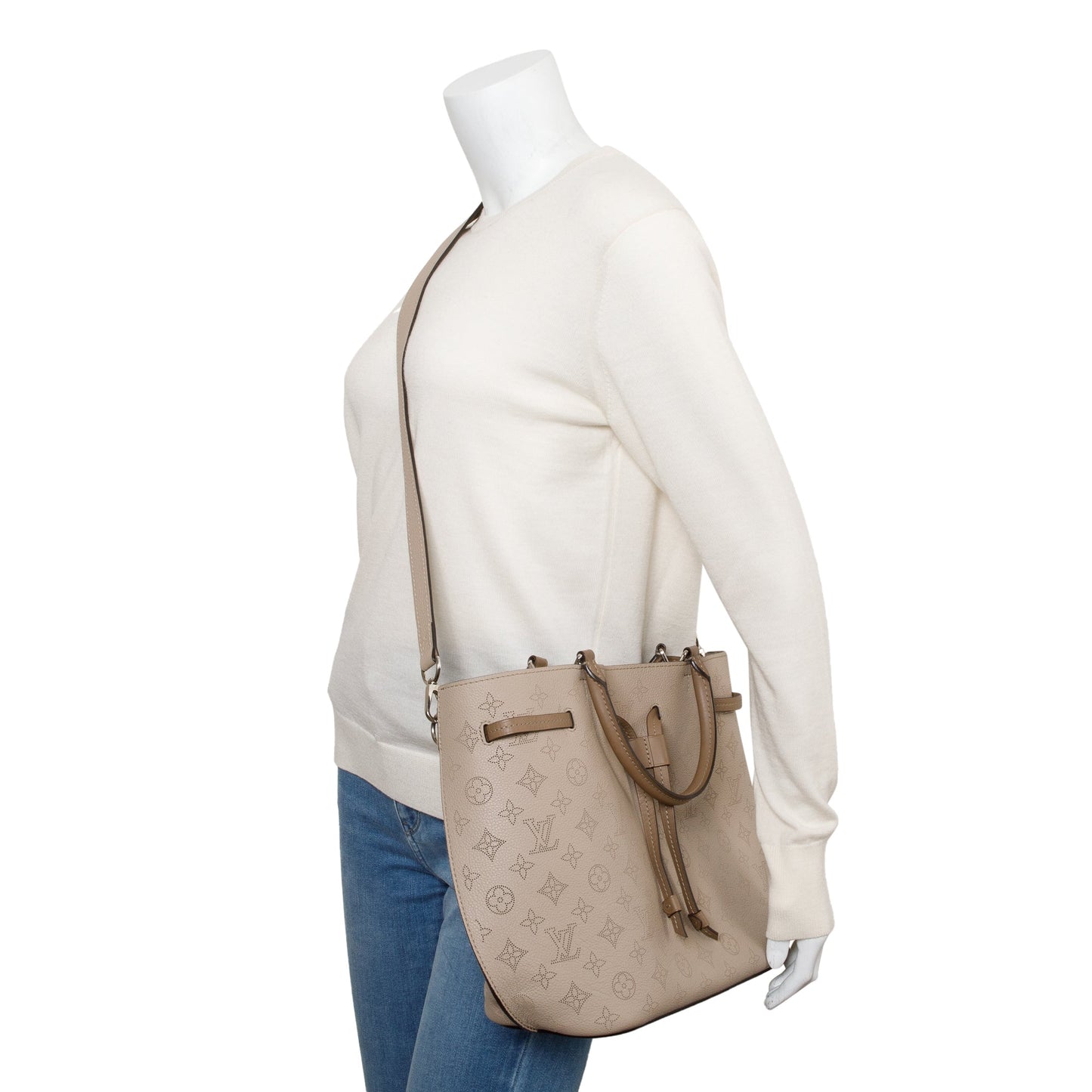 Louis Vuitton Taupe Monogram Mahina Girolata
