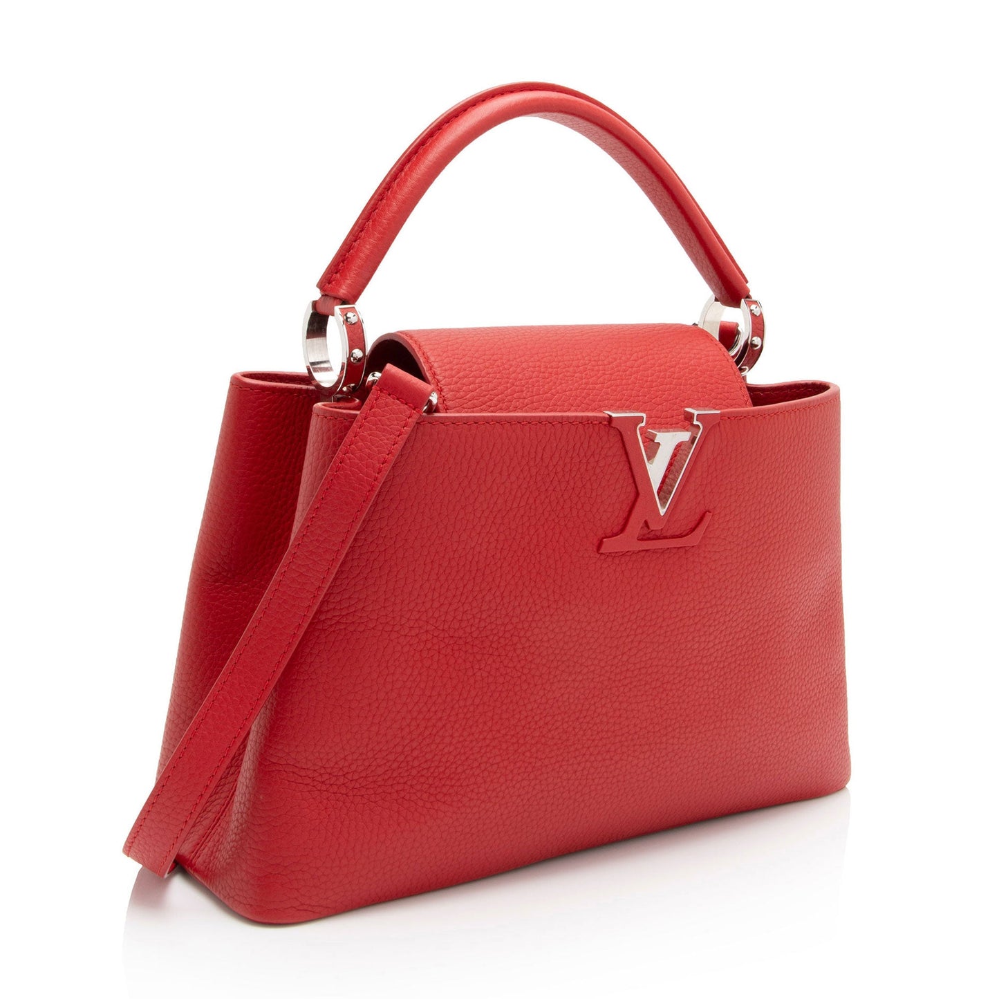 Louis Vuitton Taurillon Capucines PM Bag (SHF-lLOSG5)