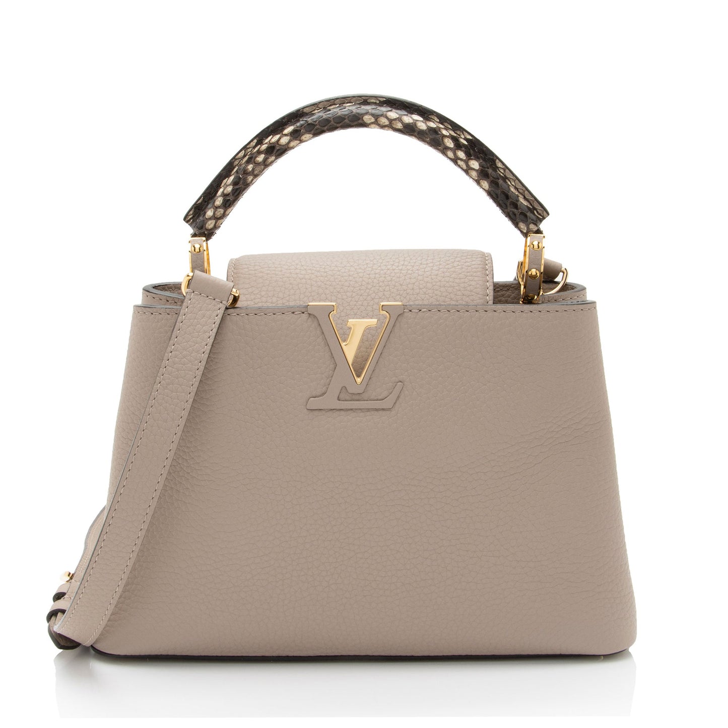 Louis Vuitton Taurillon Leather Python Capucines BB Bag (SHF-Pr9bYe)