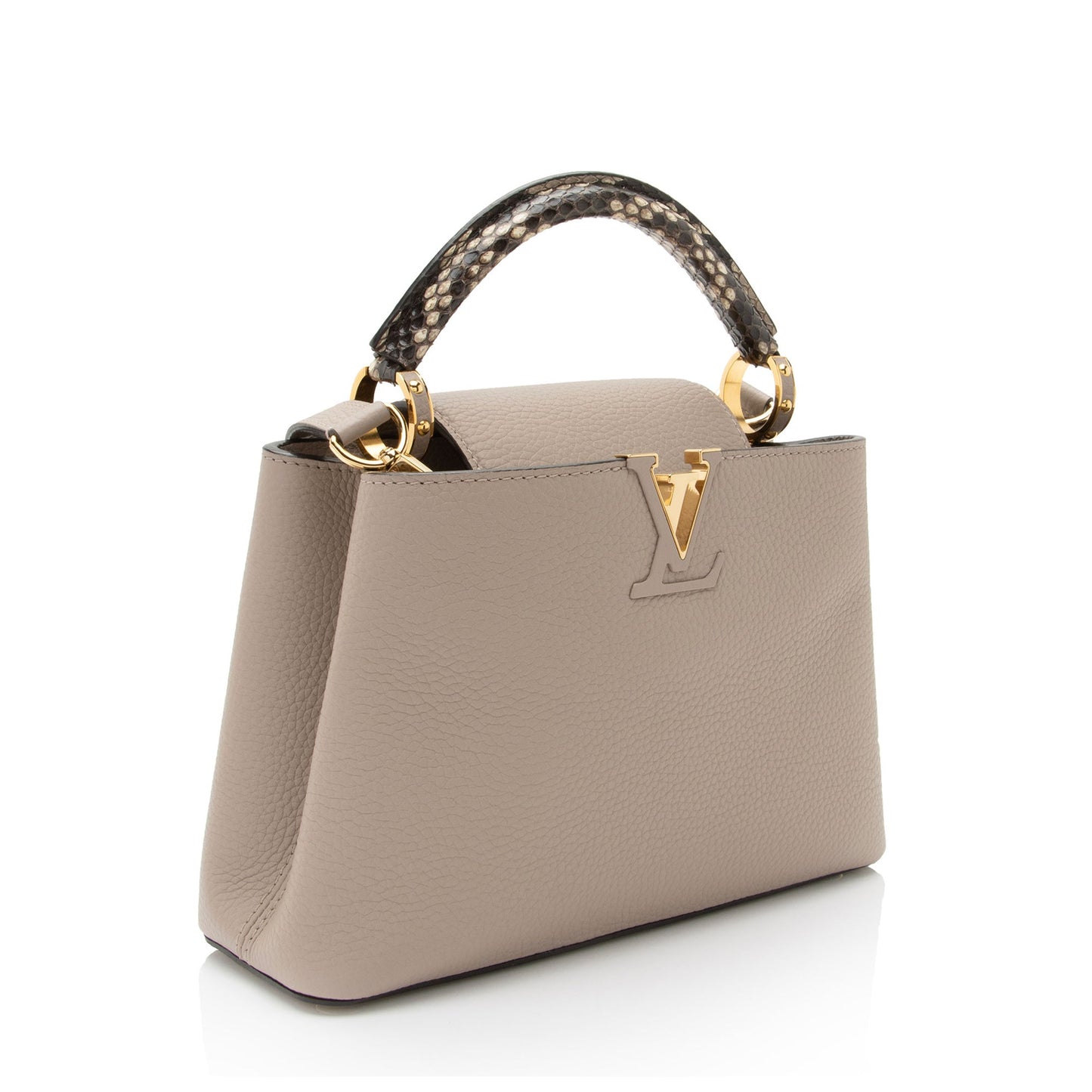 Louis Vuitton Taurillon Leather Python Capucines BB Bag (SHF-Pr9bYe)