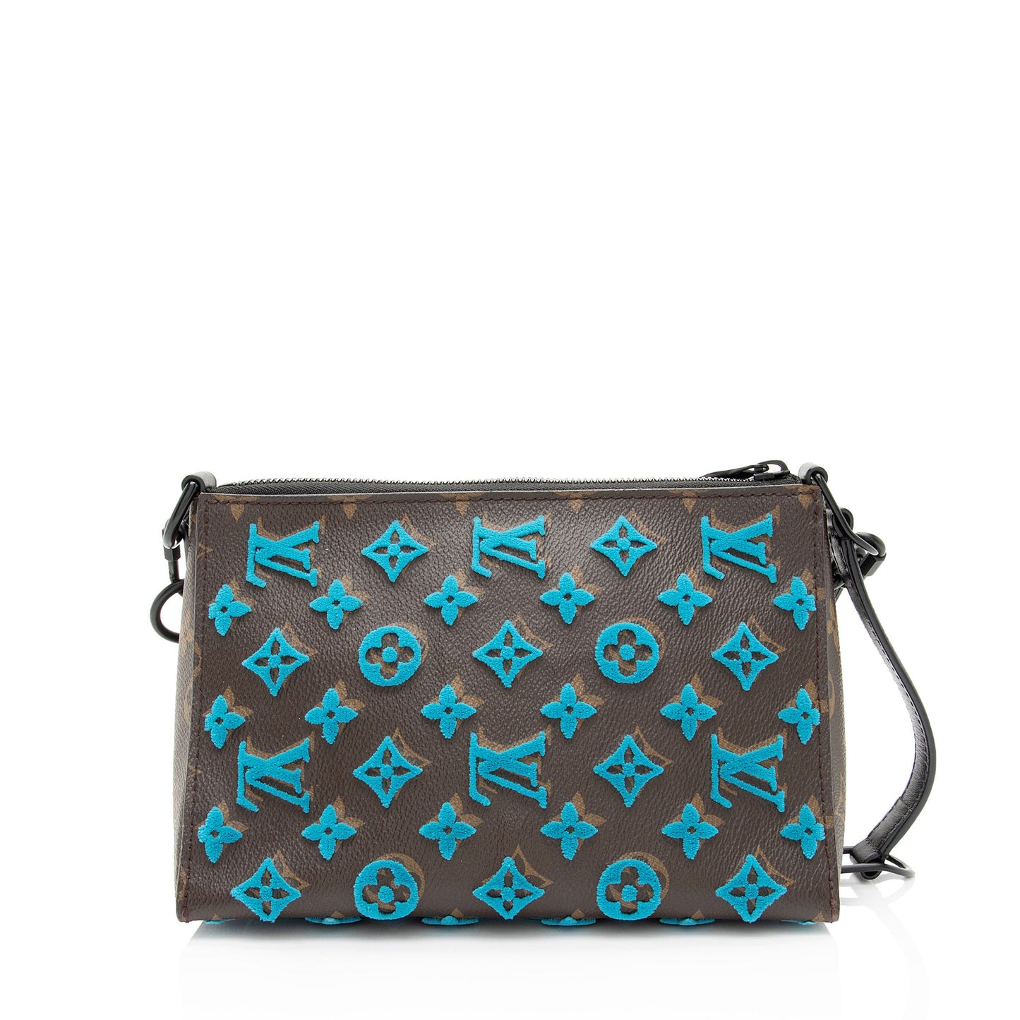 Louis Vuitton Tuffetage Monogram Canvas Triangle Messenger (SHF-jwGxvx)