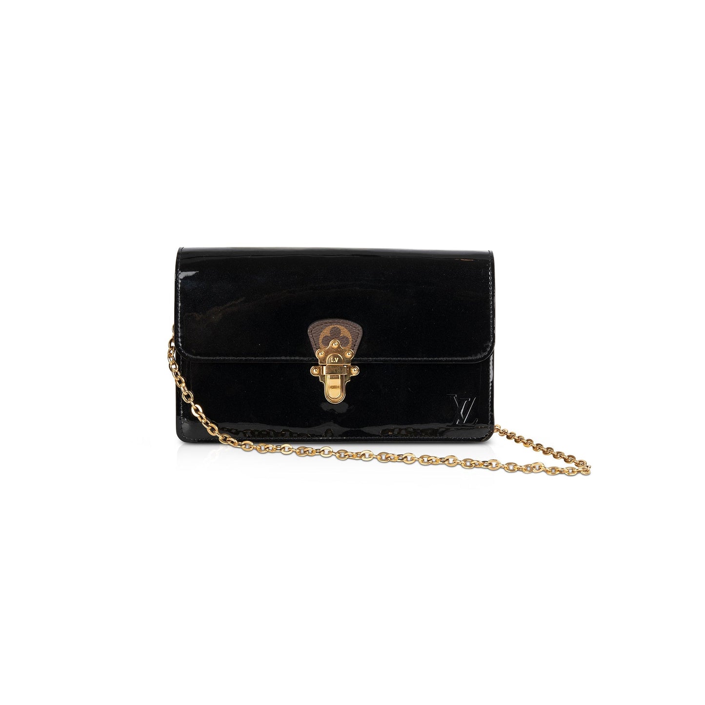 Louis Vuitton Vernis Cherrywood Chain Wallet