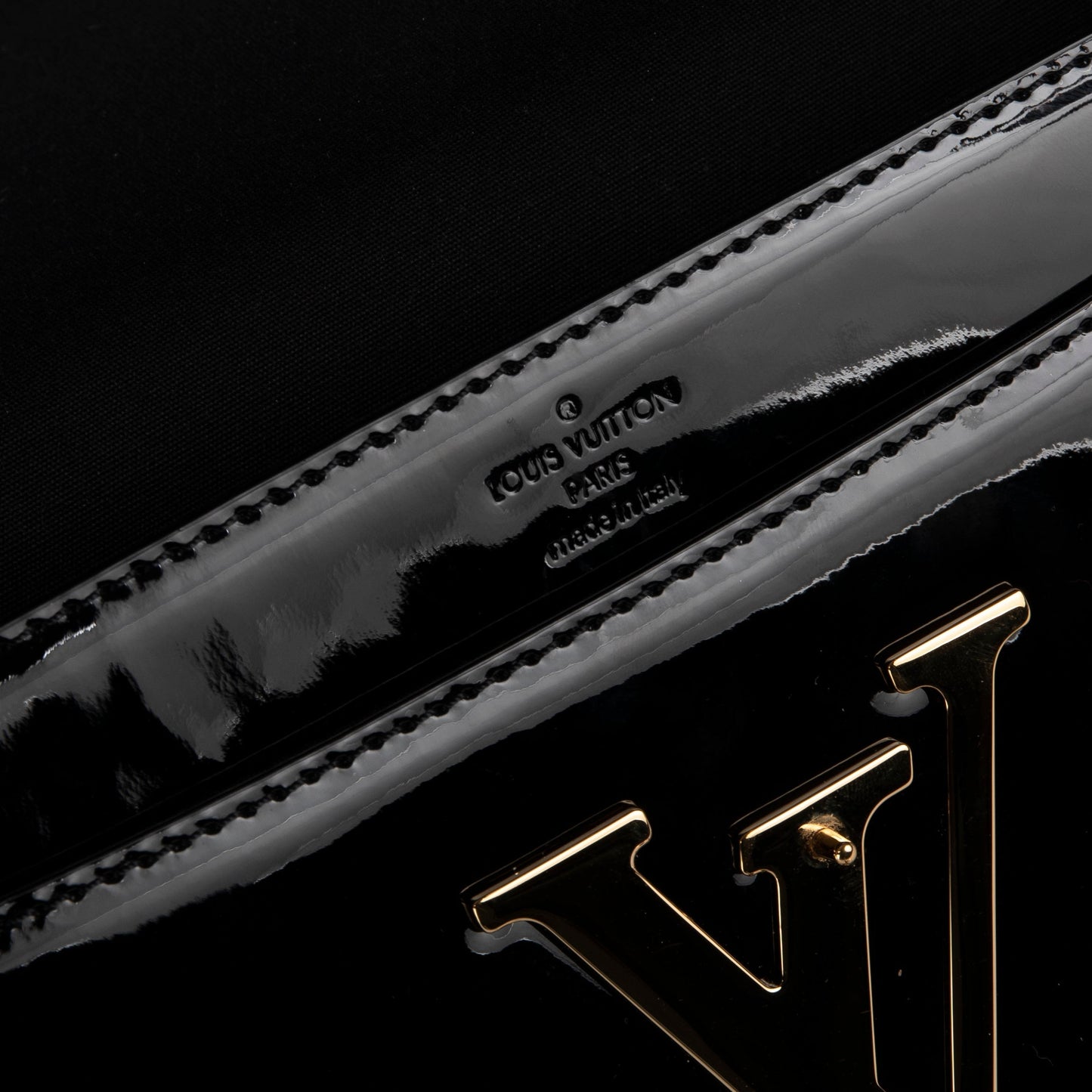 Louis Vuitton Vernis Leather Louise Clutch