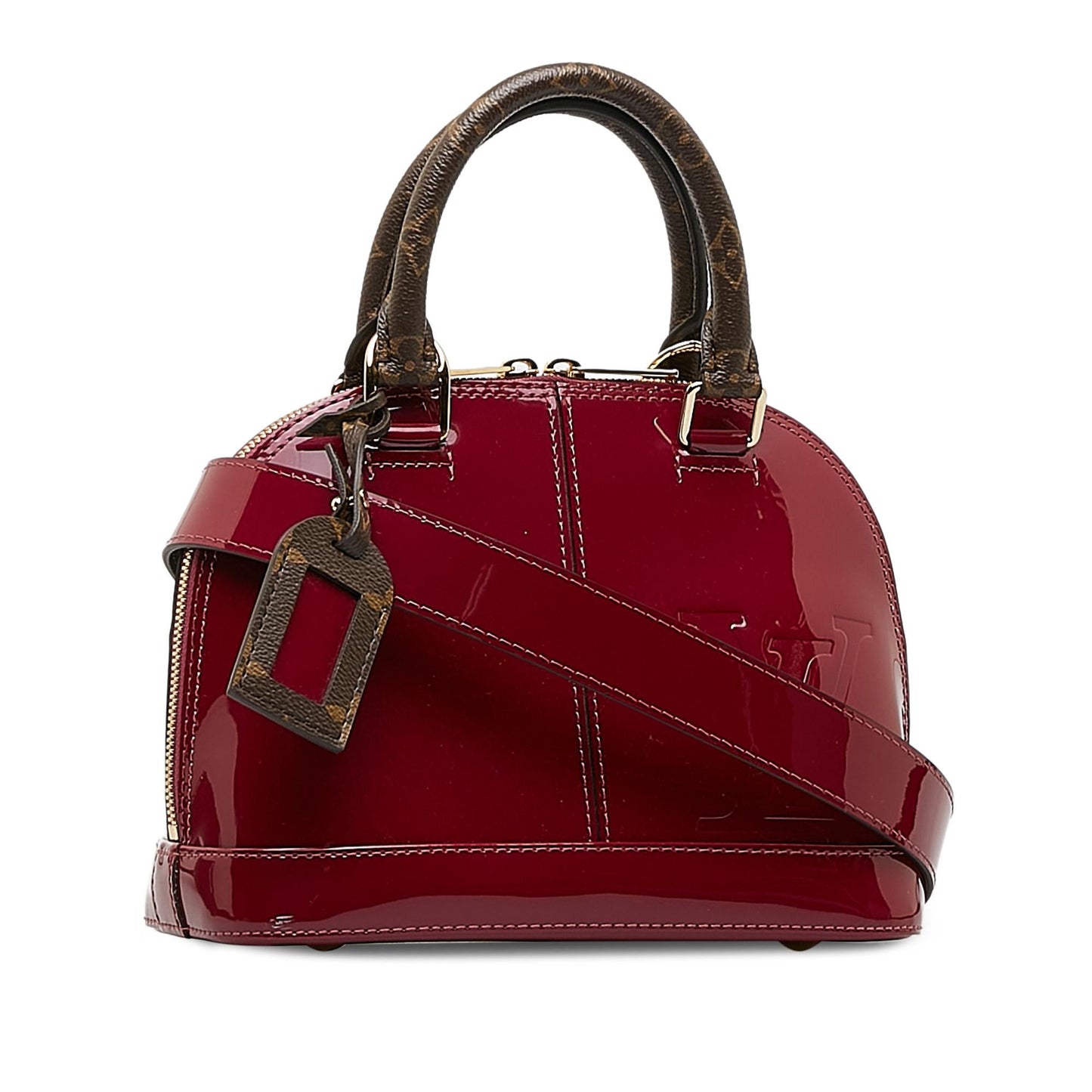 Louis Vuitton Vernis Miroir Alma BB (SHG-ujJBoH)