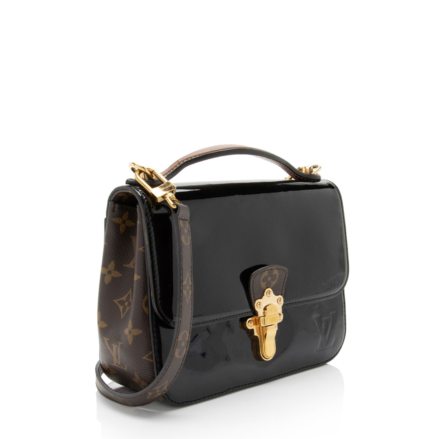 Louis Vuitton Vernis Monogram Canvas Cherrywood BB Shoulder Bag