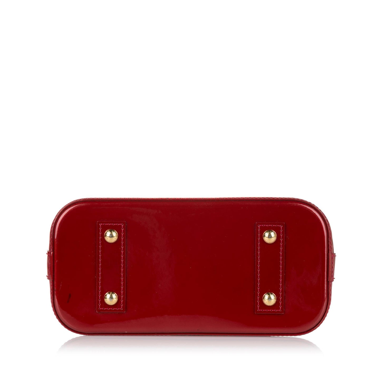 Louis Vuitton Vernis Rayures Alma BB (SHG-35013)