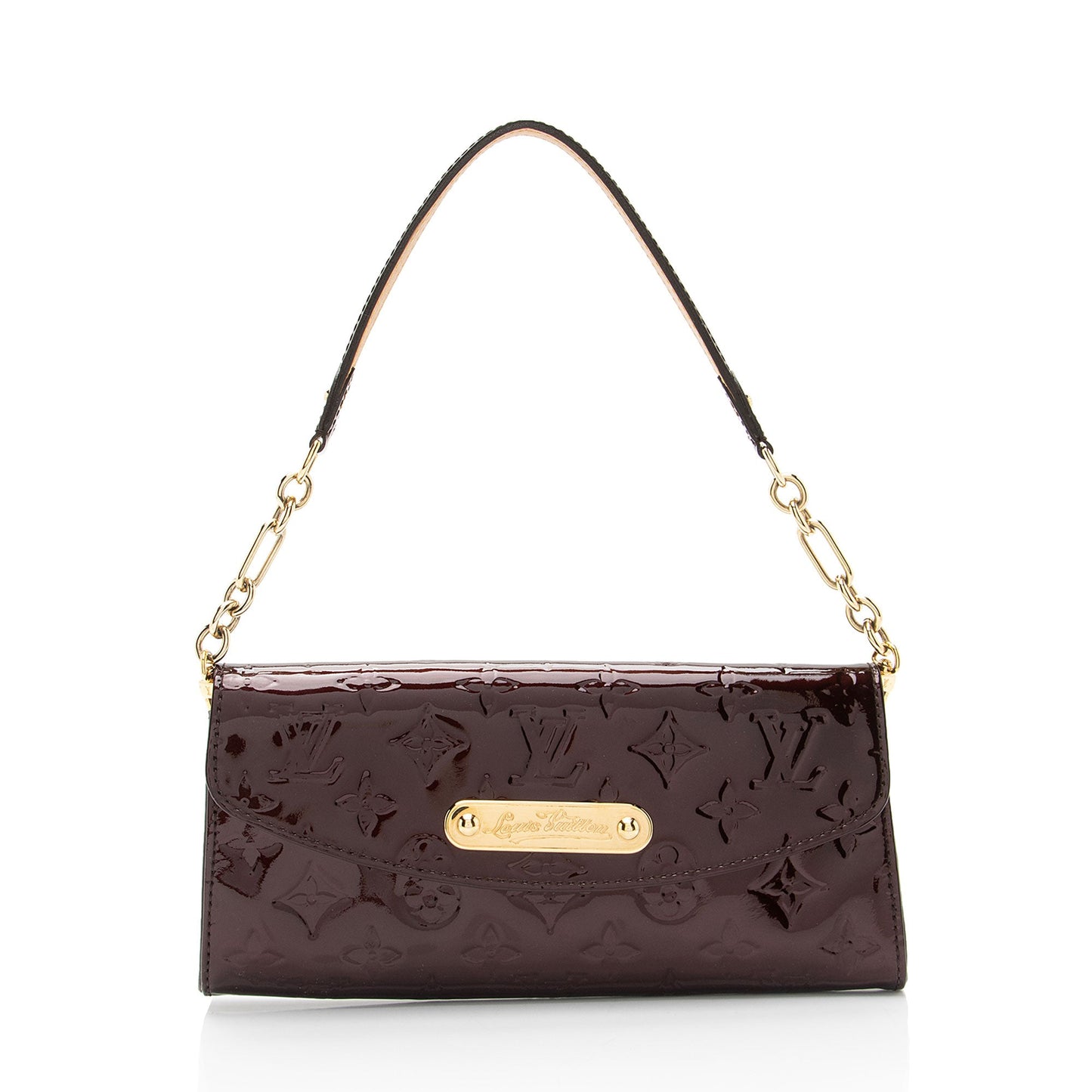 Louis Vuitton Monogram Vernis Sunset Boulevard Clutch (SHF-fbHptw)