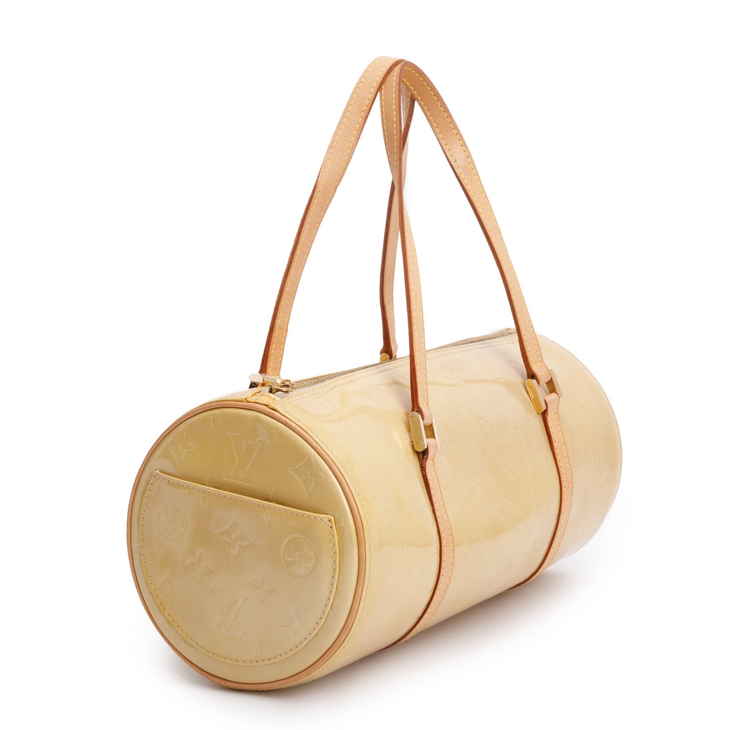 Louis Vuitton Vintage Beige Monogram Vernis Leather Bedford