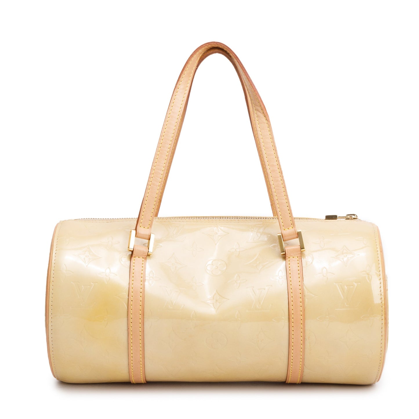 Louis Vuitton Vintage Beige Monogram Vernis Leather Bedford