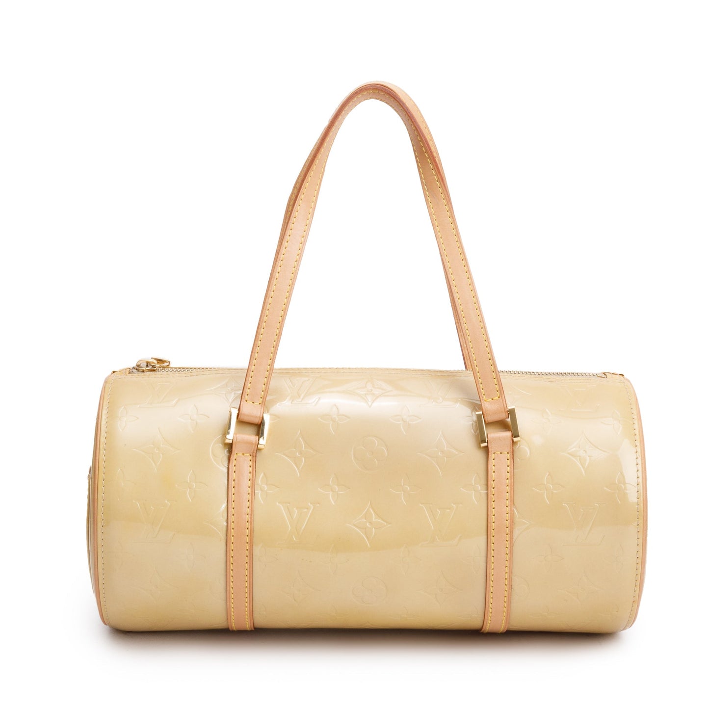Louis Vuitton Vintage Beige Monogram Vernis Leather Bedford