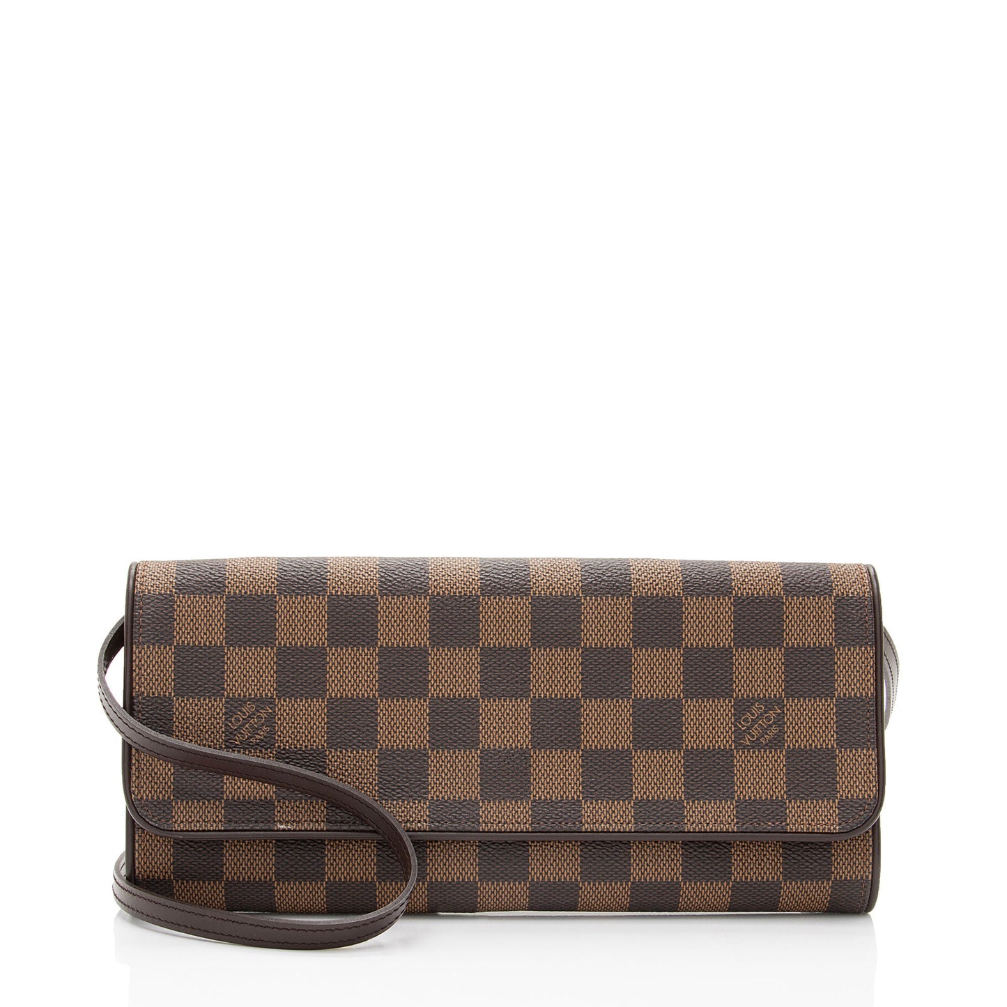 Louis Vuitton Vintage Damier Ebene Pochette Twin GM Shoulder Bag