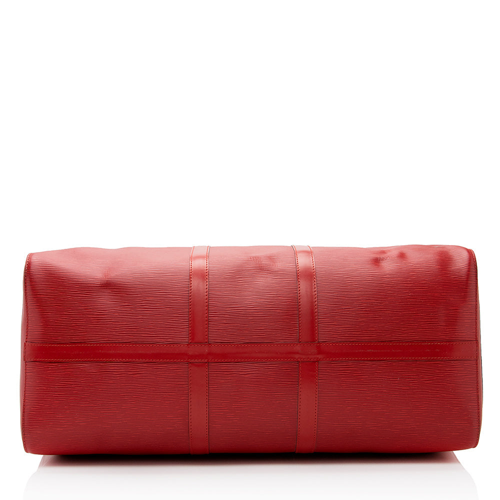 Louis Vuitton Vintage Epi Leather Keepall 55 Duffel Bag (SHF-21452)