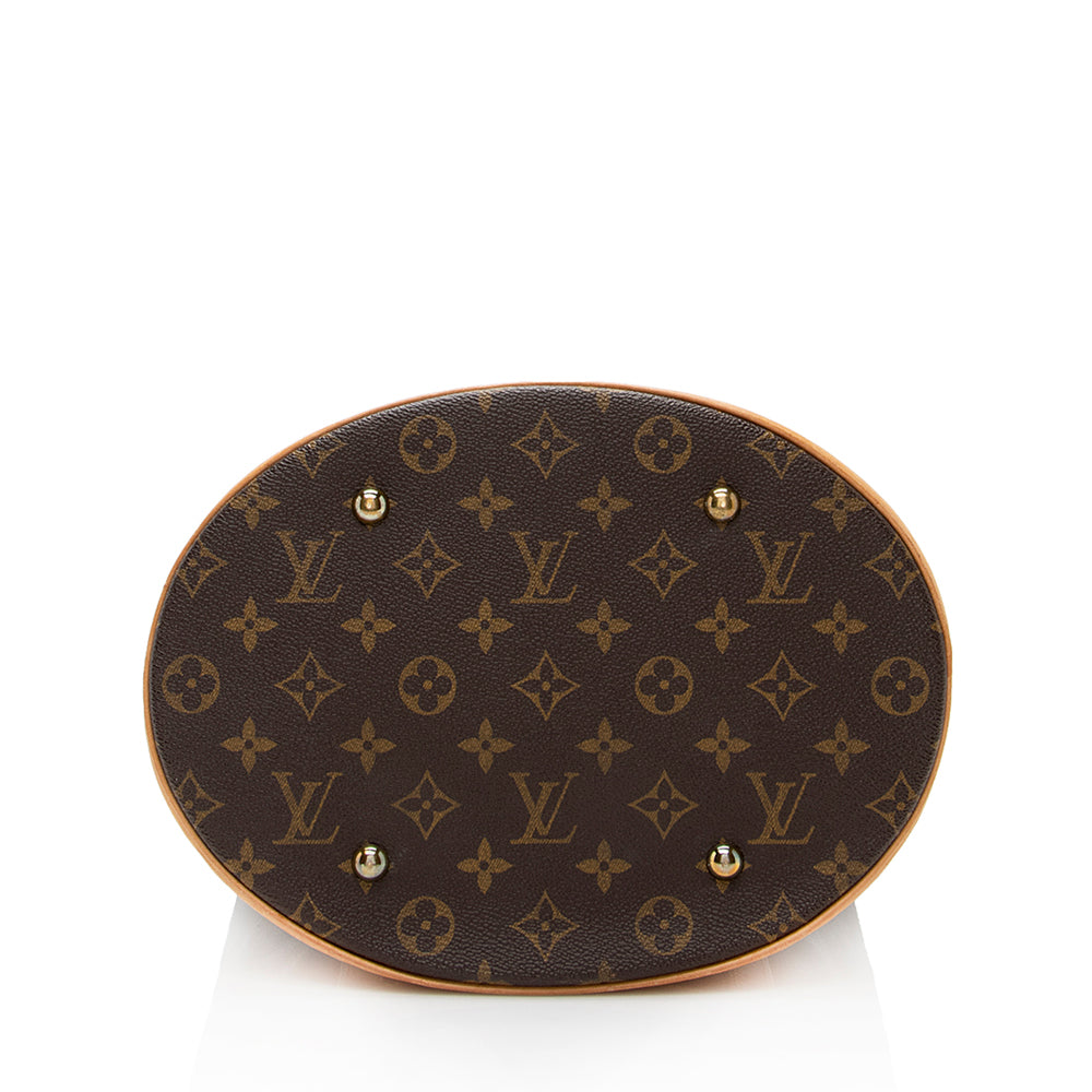 Louis Vuitton Vintage Monogram Canvas Bucket GM Tote (SHF-21446)