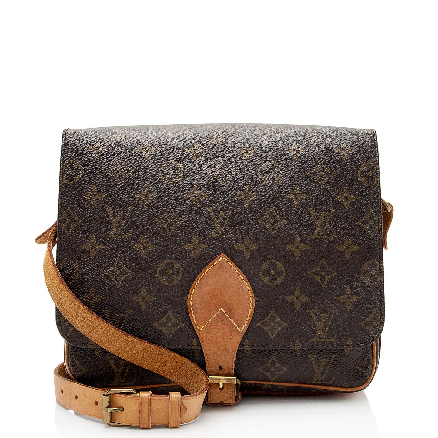 Louis Vuitton Vintage Monogram Canvas Cartouchiere GM Shoulder Bag (SHF-PPHKCM)