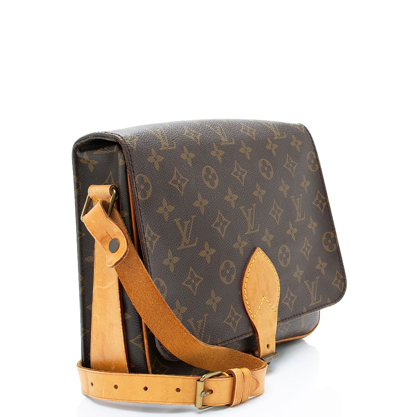 Louis Vuitton Vintage Monogram Canvas Cartouchiere GM Shoulder Bag