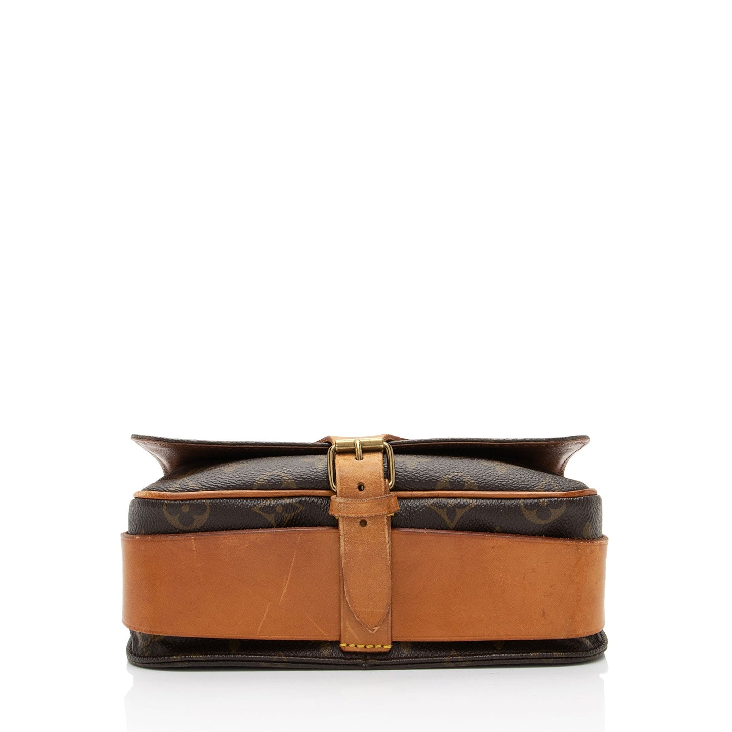 Louis Vuitton Vintage Monogram Canvas Cartouchiere MM Shoulder Bag (SHF-7VUXQB)