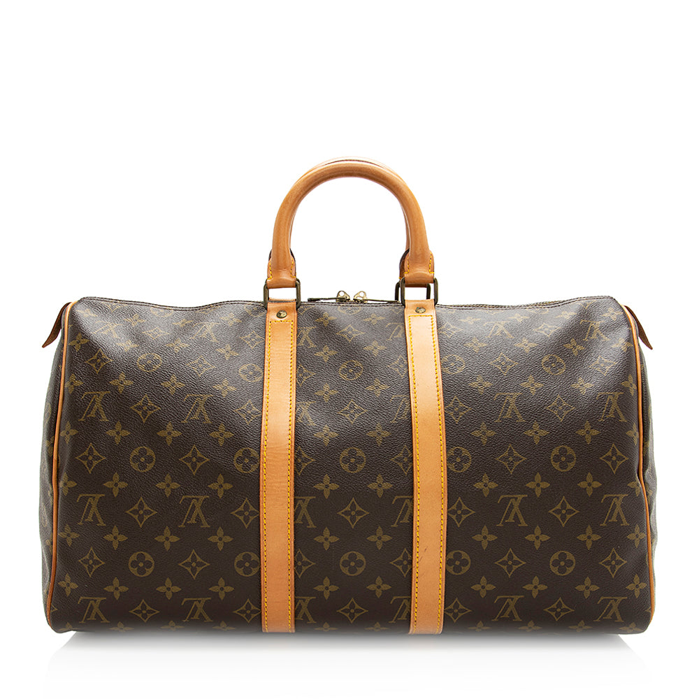 Louis Vuitton Vintage Monogram Canvas Keepall 45 Duffel Bag (SHF-20143)