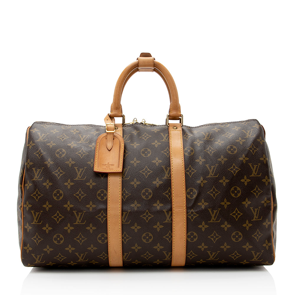 Louis Vuitton Vintage Monogram Canvas Keepall 45 Duffel Bag (SHF-21651)
