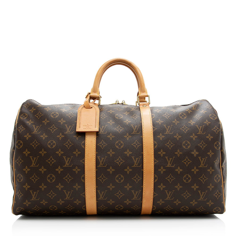 Louis Vuitton Vintage Monogram Canvas Keepall 50 Duffel Bag (SHF-21494)