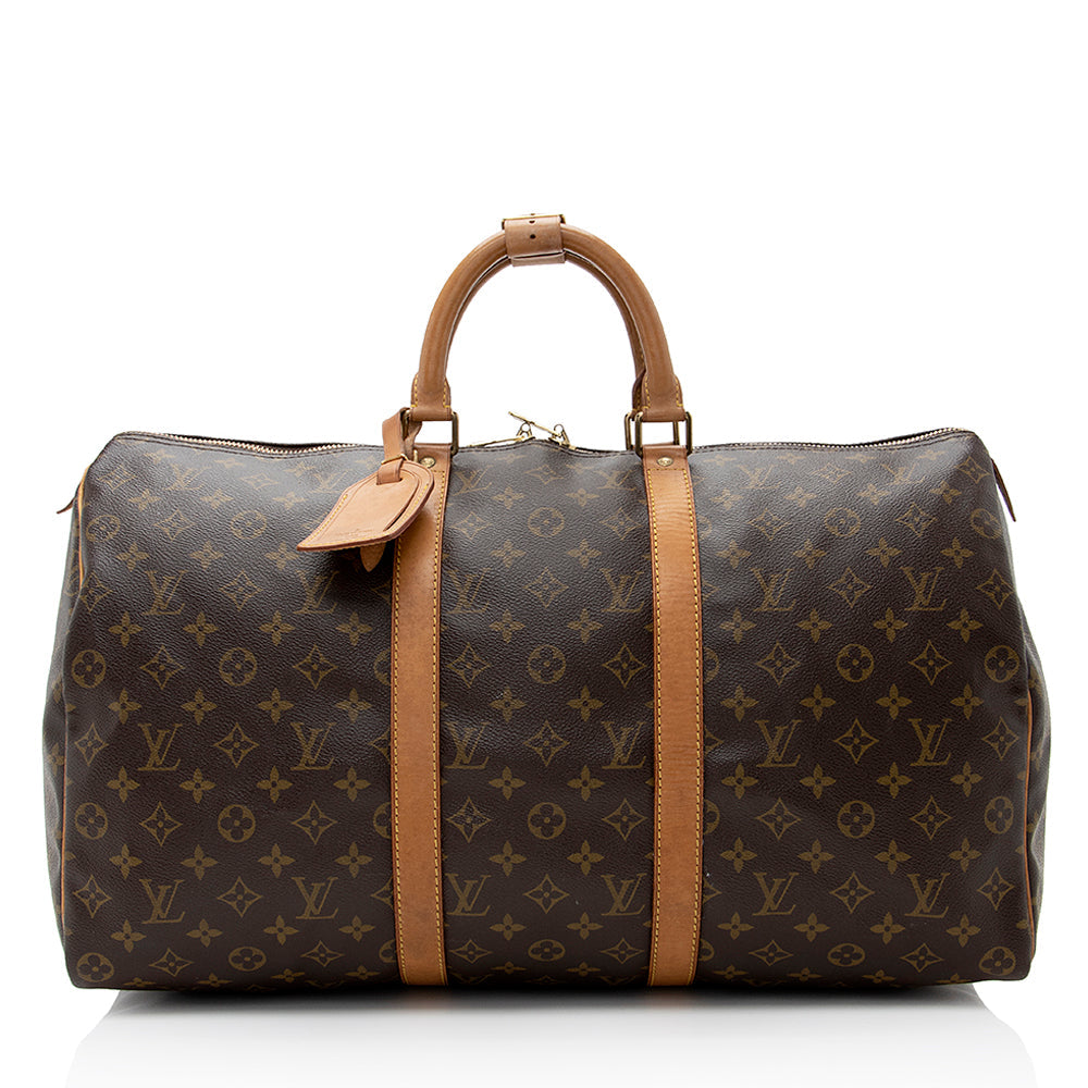 Louis Vuitton Vintage Monogram Canvas Keepall 50 Duffel Bag (SHF-21935)