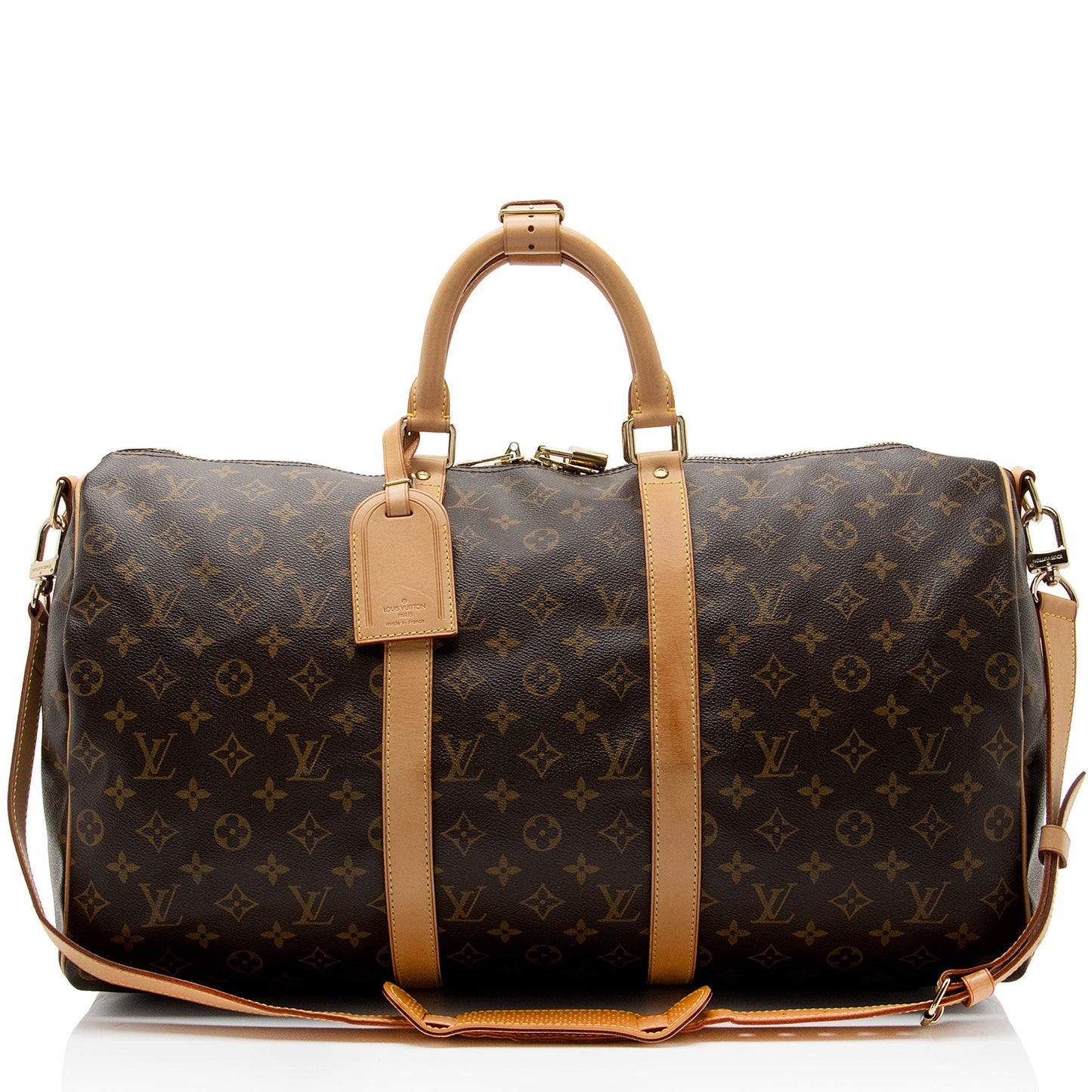 Louis Vuitton Vintage Monogram Canvas Keepall Bandouliere 50 Duffle Bag (SHF-s1qS6I)