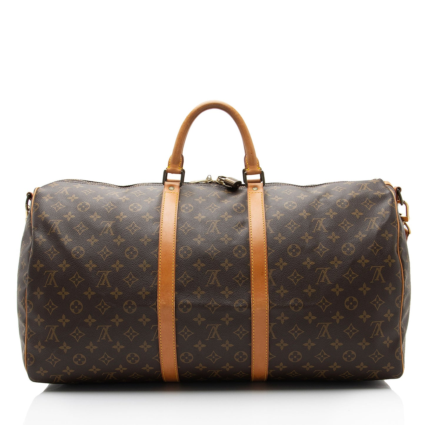 Louis Vuitton Vintage Monogram Canvas Keepall Bandouliere 55 Duffle Bag (SHF-tXtvqY)