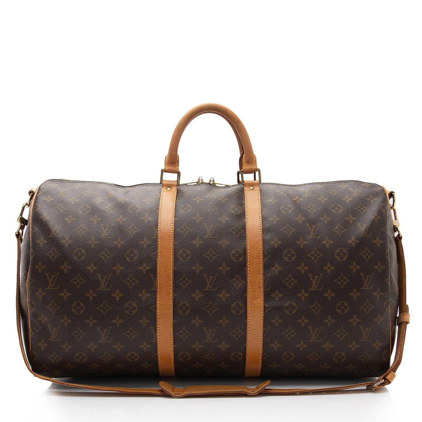 Louis Vuitton Vintage Monogram Canvas Keepall Bandouliere 55 Duffle (SHF-3bJnhV)