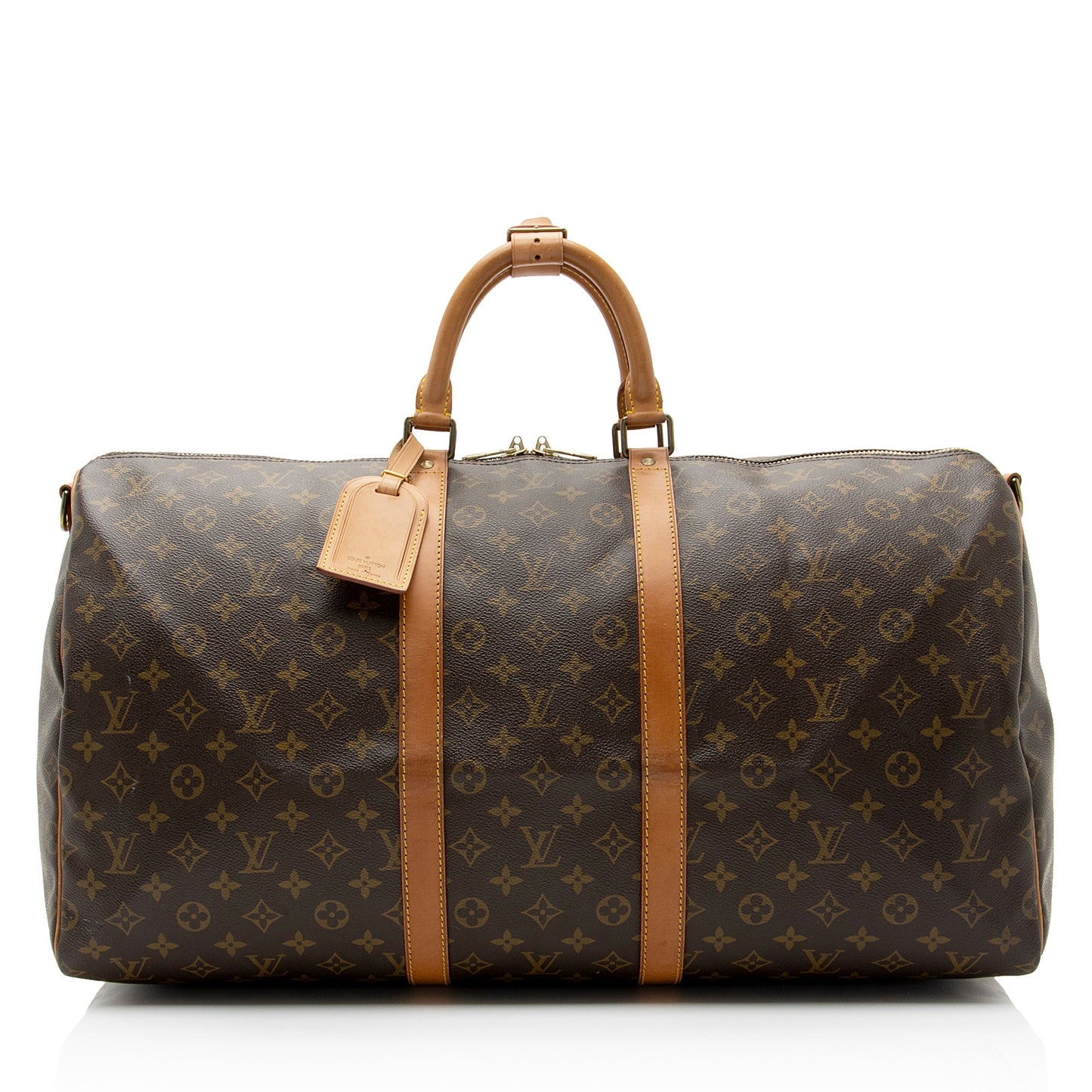 Louis Vuitton Vintage Monogram Canvas Keepall Bandouliere 55 Duffle Bag (SHF-XbrDc4)