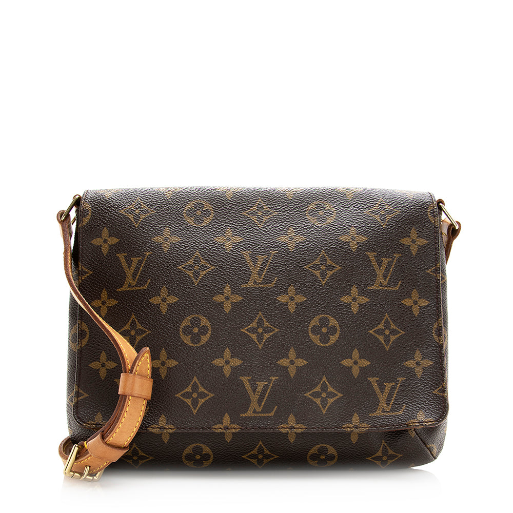 Louis Vuitton Vintage Monogram Canvas Musette Tango Shoulder Bag (SHF-20339)