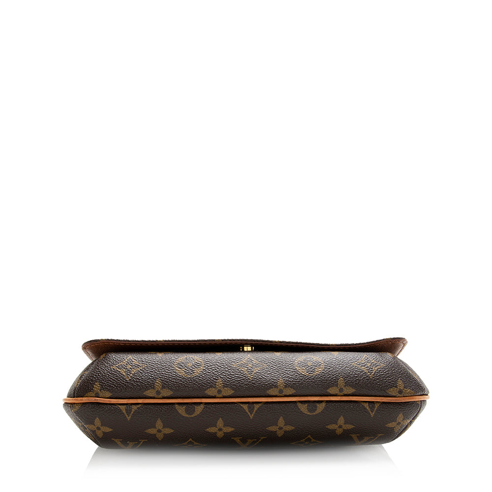 Louis Vuitton Vintage Monogram Canvas Musette Tango Shoulder Bag (SHF-20340)