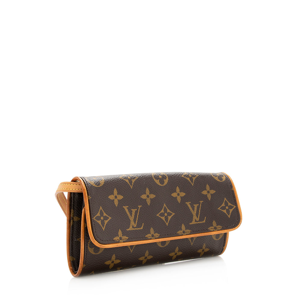 Louis Vuitton Vintage Monogram Canvas Pochette Twin PM Shoulder Bag - FINAL SALE (SHF-20112)