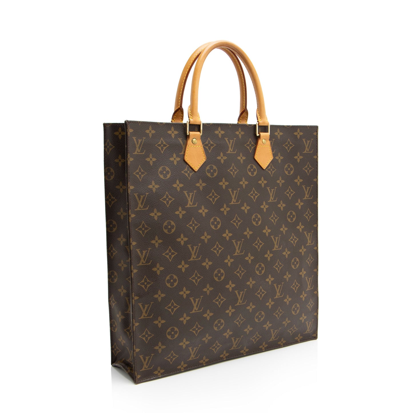 Louis Vuitton Vintage Monogram Canvas Sac Plat Tote (SHF-mbbbzu)